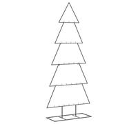 vidaXL Árbol de Navidad para decoración Metal Negro 150 cm, árbol navideño de Metal, Soporte de árbol de Navidad de Metal, decoración metálica para árbol de Navidad