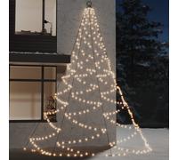 VidaXL Árbol de Pared LED con Gancho Metálico 6W Blanco Cálido