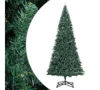 vidaXL Árbol Navidad Artificial con Soporte y Leds PVC Verde 500 cm, árbol de Navidad Falso, árbol de Navidad Artificial, árbol de Navidad Feliz