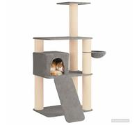 vidaXL - Árbol para gatos con postes de rascar sisal, 173 cm, árbol de gato para salón, condominio de peluche, estructura escalada, torre multinivel, juego interactivo para felinos