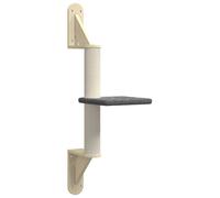 vidaXL Árbol rascador para gatos de pared gris oscuro 85,5 cm
