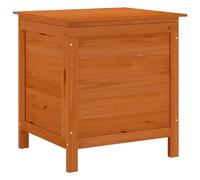 Arcón De Jardín Madera Maciza Abeto Marrón 50x49x56,5 Cm Vidaxl