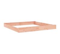 vidaXL Arenero con Asientos Cuadrado, Juego de Arena, Caja de Arena Exterior, Arenero para Niños de 2-8 Años, Madera Maciza Douglas