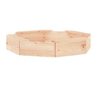 vidaXL Arenero con Asientos Octógono, Foso Caja de Arena, Arenero de Exterior, Arenero para Niños de 2-8 Años, Madera Maciza de Pino