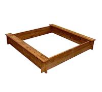 vidaXL Arenero de jardín para niños cuadrado de madera