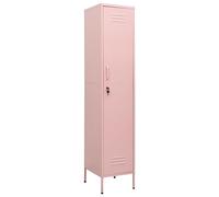 vidaXL Armadio Rosa 35x46x180 cm in Acciaio