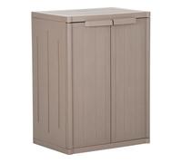 Vidaxl armario almacenaje de jardín pp apariencia madera 65x45x88 cm