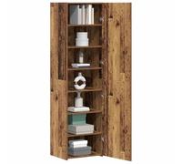 vidaXL Aparador Alto 2 pcs Madera Vieja 50 x 42,5 x 185 cm, Armario Rectangular Moderno, Gran Capacidad, Mueble para exhibir, Organiza tu Sala con Estilo