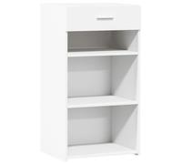 vidaXL Aparador Madera de ingeniería Blanco 50x42,5x93 cm, Armario, Armario de Almacenamiento, Armario Auxiliar, Armario aparador, Armario Alto