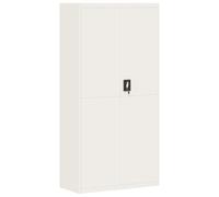 vidaXL Armario archivador de Acero Blanco 90x40x180 cm