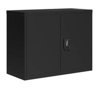 vidaXL Armario archivador de Acero Negro 90x40x70 cm, archivador, Unidad de Almacenamiento, gabinete de Almacenamiento de Oficina