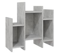 vidaXL Armario Auxiliar Aparador Muebles Mobiliario Salón Sala de Estar Estudio Dormitorio Estante de Pie de Contrachapada Gris Hormigón 60x26x60 cm