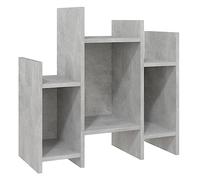 vidaXL Armario Auxiliar Aparador Muebles Mobiliario Salón Sala de Estar Estudio Dormitorio Estante de Pie de Contrachapada Gris Hormigón 60x26x60 cm