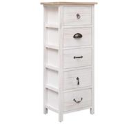 vidaXL Armario Auxiliar Madera de Mobiliario Aparador Almacenamiento Práctico Decorativo Duradero 35x25x87cm