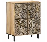 vidaXL Armario Auxiliar Madera Maciza de Mango 60x33x75 cm