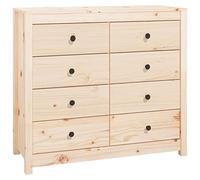 vidaXL Armario Auxiliar Mueble Aparador Cajones Cómoda Almacenamiento Sala de Estar Salón Baño Entrada Cocina de Madera Maciza de Pino