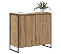 vidaXL Armario Auxiliar Roble Artesanal 79 x 36 x 75 cm, Muebles para Sala, Cabinet Rectangular Moderno, solución de Almacenamiento, Mueble de Madera para Interiores