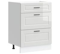 vidaXL Mueble bajo de Cocina Porto Alto Brillo Blanco