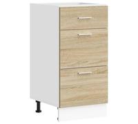 vidaXL Armario bajo de Roble Sonoma 40x46x81,5 cm Madera de ingeniería, Armario de Cocina, Unidad de Cocina, gabinete de Almacenamiento de Cocina