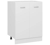 vidaXL Armario de Cocina Muebles Mobiliario Duradero Mesa de Trabajo Almacenamiento Cuencos Platos Ollas Alacena de Contrachapada Blanco 60x46x81,5 cm