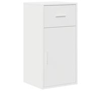 vidaXL Armario Blanco Minimalista con Cajón y Puerta para Cocina, Comedor, Sala de Estar, Construido en MDF, Diseño Compacto, Ahorra Espacio, Soluciones, Muebles Modernos, Buffet