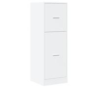 vidaXL Armario botiquín madera de ingeniería blanco 40x41x118 cm, armario de boticario, arcón de boticario, muebles de botica, armarios de boticario