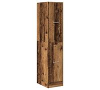 vidaXL Armario botiquín Madera de ingeniería Envejecida 30x41x144,5 cm, Armario de boticario, arcón de boticario, Muebles de botica