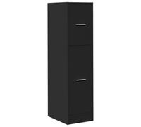 vidaXL Armario botiquín Madera de ingeniería Negro 30x41x118 cm, Armario de boticario, arcón de boticario, Muebles de botica, armarios de boticario