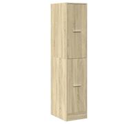 vidaXL Armario botiquín madera ingeniería roble Sonoma 30x41x144,5 cm, armario de boticario, arcón de boticario, muebles de botica