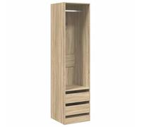 vidaXL Armario cajones contrachapada Color Roble Sonoma 50x50x200 cm