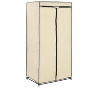 vidaXL Armario Cajones Librería Ropero Muebles Casa Hogar Bricolaje Soluciones de Almacenamiento Roperos Muebles Mobiliario 75x50x160 cm Color Crema
