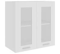 vidaXL Armario de Cocina Muebles Mobiliario Duradero Mesa de Trabajo Almacenamiento Cuencos Platos Ollas Alacena de Contrachapada Blanco 50x31x60 cm