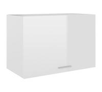vidaXL Mueble de Cocina Armario Almacenamiento Cuencos Platos Ollas Alacena Madera Ingeniería Blanco Brillo 60x31x40cm