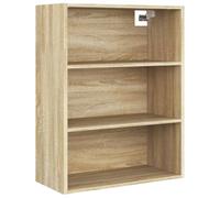 vidaXL Armario Colgante de Pared Caja Mueble Salón Decorativa Estantería Sala Entrada Almacenamiento Dormitorio Vitrina Cocina Roble Sonoma