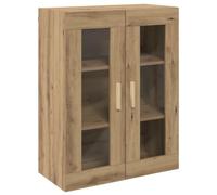 vidaXL Armario Colgante de Pared Roble Artesanal 69,5x34x90 cm, Armario de Pared, Armario Flotante, Armario Vitrina Colgante, Armario Colgante