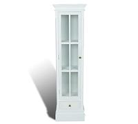 vidaXL Armario con 3 Estantes Elegante de Madera Blanco Librería Estantería