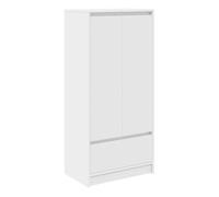 vidaXL Armario con cajón Blanco 55,5x34x119,5 cm Madera de ingeniería