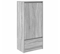 vidaXL Armario con cajón Gris Sonoma 55,5x34x119,5 cm, Armario de Almacenamiento, aparador, Armario de Almacenamiento Alto, alacena, Armario Alto