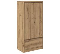 vidaXL Armario con cajón Roble Artisan 55,5x34x119,5 cm, Armario de Almacenamiento, aparador, Armario de Almacenamiento Alto, alacena, Armario Alto