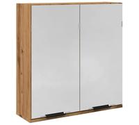 vidaXL Armario con Espejo baño Madera Roble Artisan 64x20x66,5 cm