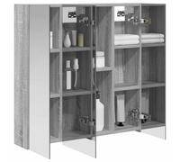 vidaXL Armario con Espejo de baño Gris Sonoma 70 x 14,5 x 70 cm