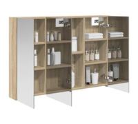 vidaXL Armario con Espejo de baño Roble Sonoma 100 x 14,5 x 70 cm