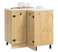 vidaXL Armario con Estante Miel 60 x 32 x 40 cm Madera de Pino Macizo, Armario Rectangular Moderno, Unidad de Almacenamiento Amplia para Sala, Organizador Funcional, Elegante Madera de Pino