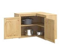 vidaXL Armario con Estante Miel 80 x 80 x 60 cm Madera de Pino Macizo, Armario Rectangular Moderno, Unidad de Almacenamiento Amplia para Sala, Organizador Funcional, Elegante Madera de Pino