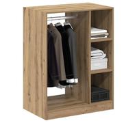 vidaXL Armario de Roble Hecho a Mano, en Madera contrachapada, Mide 77 x 48 x 102 cm. Ideal para Almacenamiento Moderno en Interiores. Tiene un diseño Rectangular y Necesita un Poco de ensamblaje. V