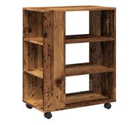 vidaXL Armario de almacenamiento con ruedas Madera de ingeniería 60x35x75 cm