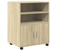 vidaXL Armario rodante madera de ingeniería Roble Sonoma 60x48x81 cm