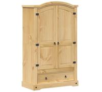 vidaXL Armario ropero Corona, madera maciza de pino 101x52x170 cm, independiente