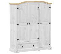 vidaXL Armario Corona Madera Maciza de Pino 151,5x52x186 cm, Armario ropero, Armario de Dormitorio, Armario Independiente, Armario de almacenaje