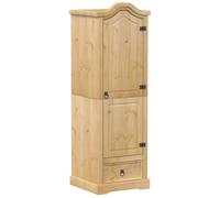 vidaXL Armario Corona Madera Maciza de Pino 55x52x170 cm, Armario ropero, Armario de Dormitorio, Armario Independiente, Armario almacenaje